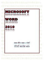 MICROSOFT WORD 2010 صورة كتاب