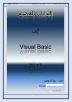 البدايات المضيئة في الفيجوال بيسك 2012 صورة كتاب