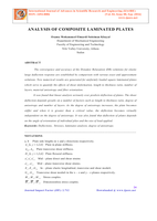 ANALYSIS OF COMPOSITE LAMINATED PLATES صورة كتاب