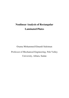 Nonlinear Analysis of Rectangular  Laminated Plates صورة كتاب