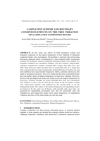 LAMINATION SCHEME AND BOUNDARY CONDITIONS EFFECTS ON THE FREE VIBRATION OF LAMINATED COMPOSITE BEAMS صورة كتاب