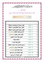 جميع اختصارات لوحة المفاتيح 92 اختصار صورة كتاب