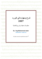 مهارات ف الوورد 2007 بالعامية صورة كتاب