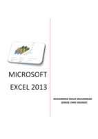 MICROSOFT EXCEL  2013 صورة كتاب