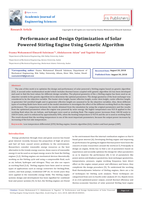 Performance and Design Optimization of Solar Powered Stirling Engine Using Genetic Algorithm صورة كتاب