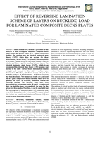 EFFECT OF REVERSING LAMINATION SCHEME OF LAYERS ON BUCKLING LOAD FOR LAMINATED COMPOSITE DECKS PLATES صورة كتاب