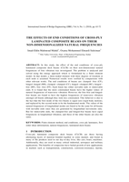  THE EFFECTS OF END CONDITIONS OF CROSS-PLY LAMINATED COMPOSITE BEAMS ON THEIR NON-DIMENSIONALIZED NATURAL FREQUENCIESصورة كتاب