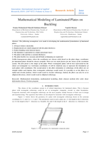 Mathematical Modeling of Laminated Plates on Buckling صورة كتاب